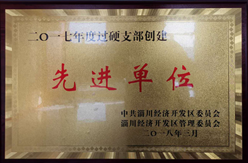 2017年（nián）度過硬支部創建先進單位